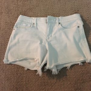 Joe's Fringe White Shorts