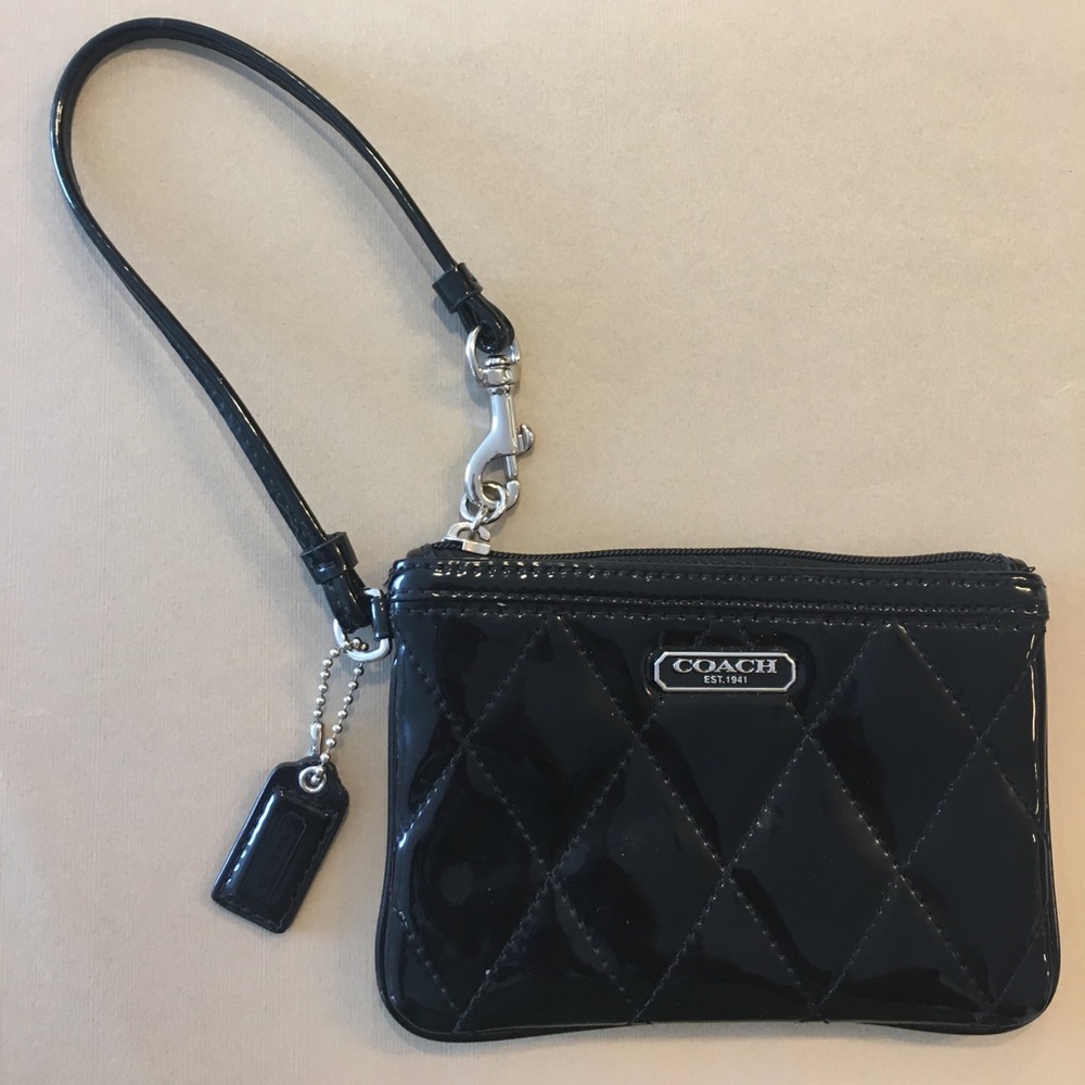 Authentic Coach! Timeless Patent Leather Wristlet