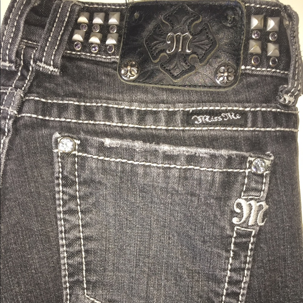 Miss Me JP5130SK-3 black studded skinny jeans