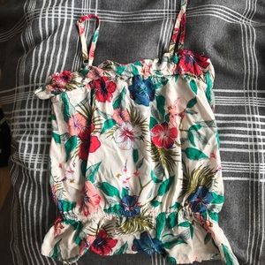 Flirty Floral Peplum Crop 🌺🌸🌼🌻