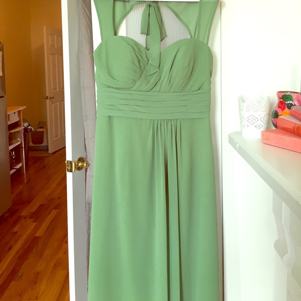 Beautiful green evening gown