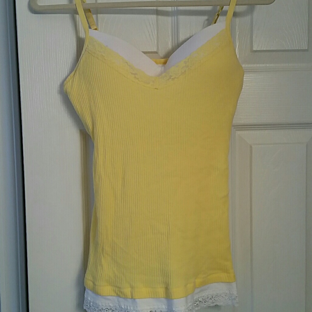 Cute tank top with built-in bra. Like new
