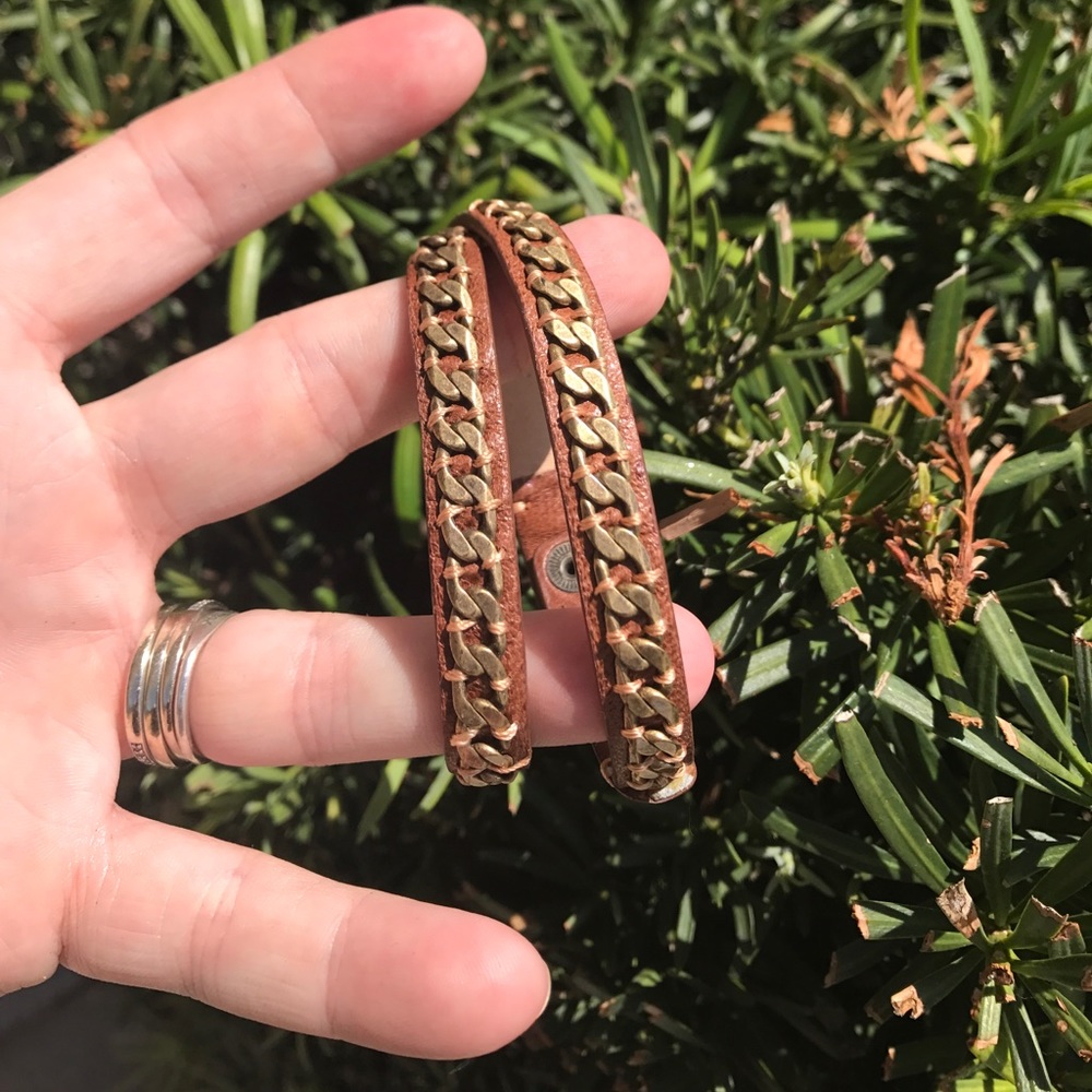 Juicy Couture leather wrap bracelet