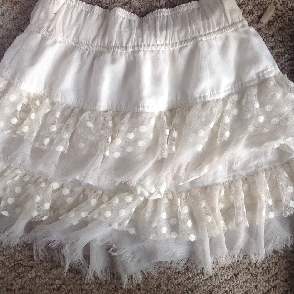 Ruffled mini skirt!