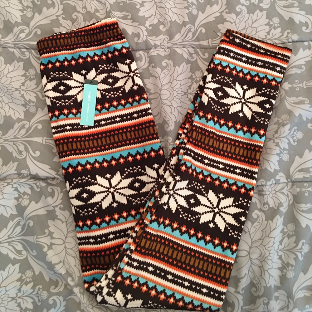 NWT trufit fur lined fall/winter leggings