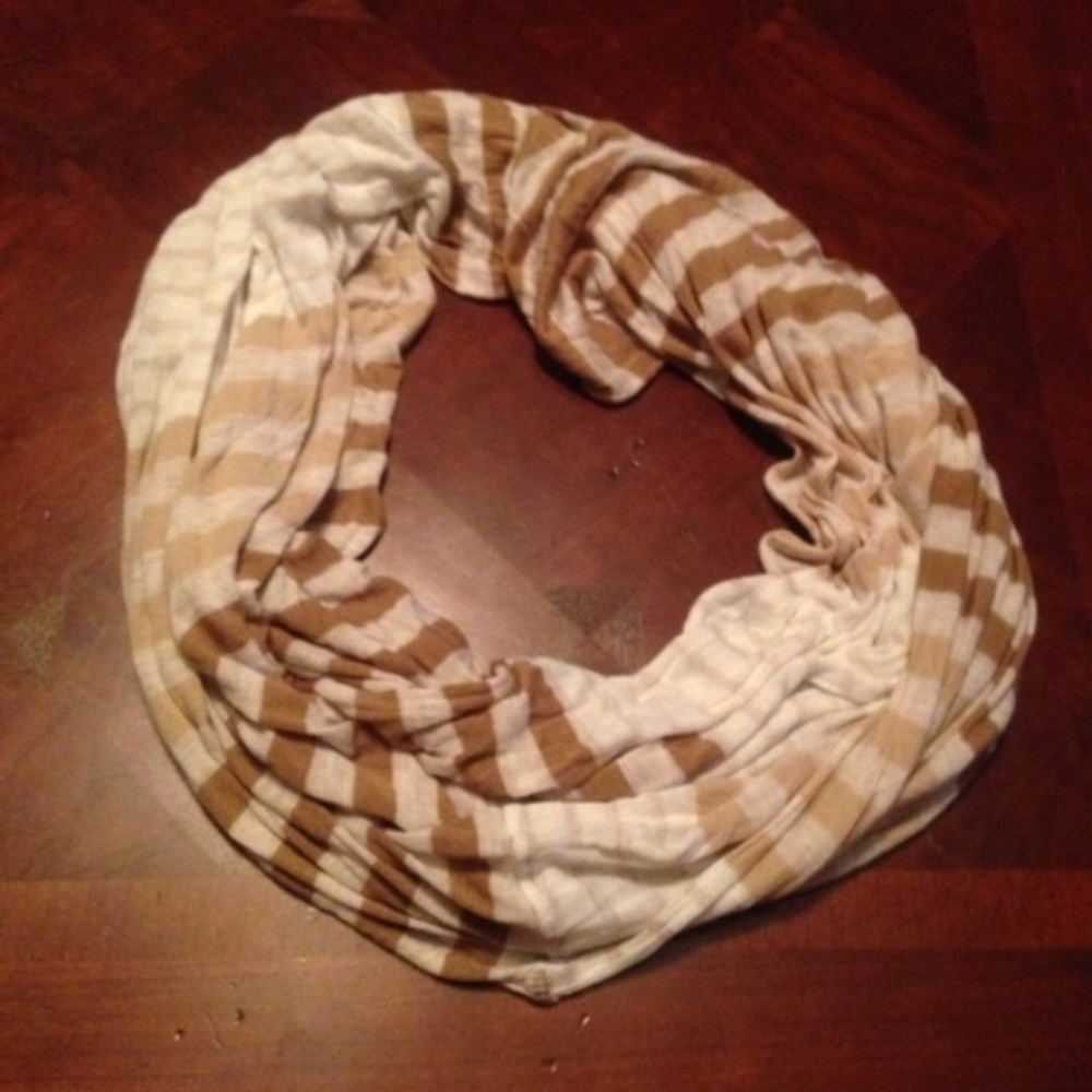 Brown Ombré Striped Scarf