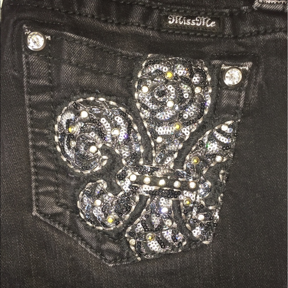 Miss Me Black Mid-Rise Skinny
