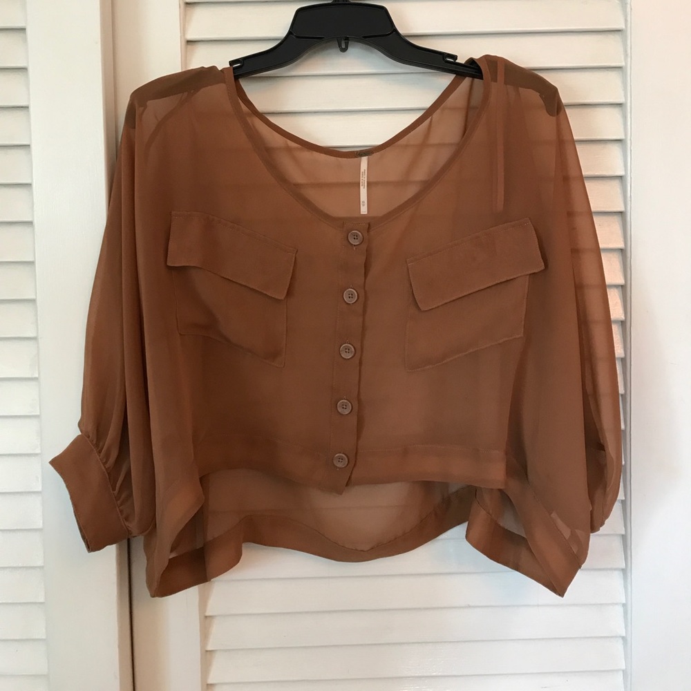 Shear crop top