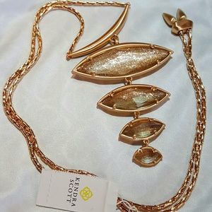 Kendra Scott Morris Rose Gold Statement Necklace
