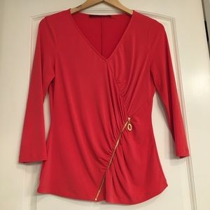 Ivanka Trump zipper front blouse