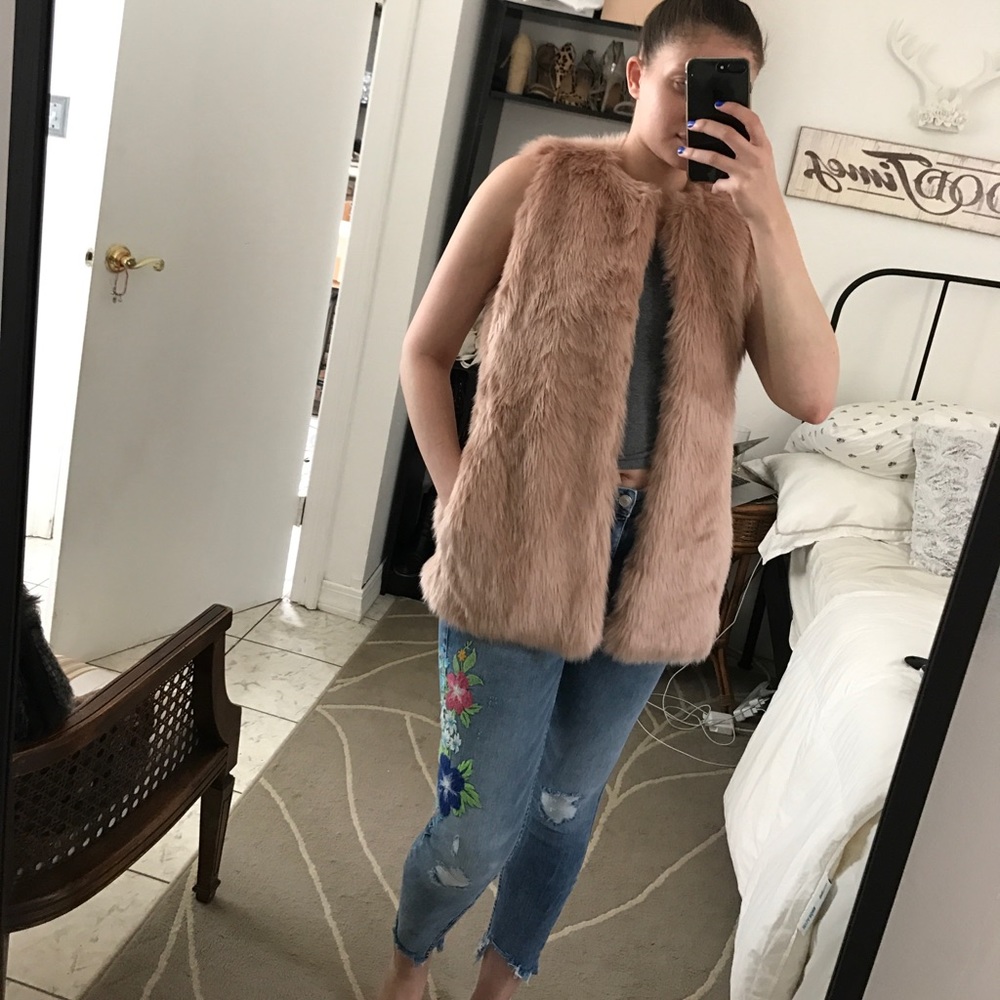 Zara Faux Fur Vest