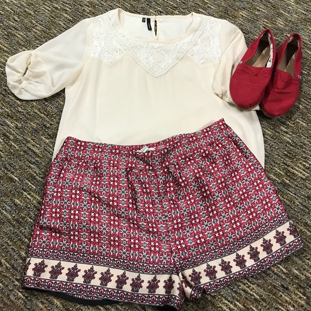 Silky Printed Shorts