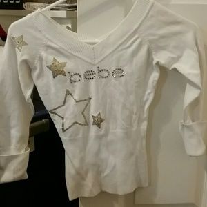 3/4 sleeve Bebe sweater