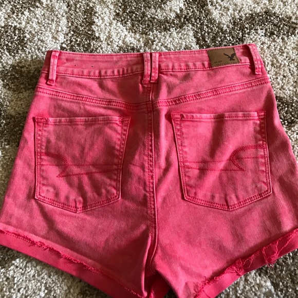 EUC AEO High Waisted Denim Shorties - Picture 4 of 5