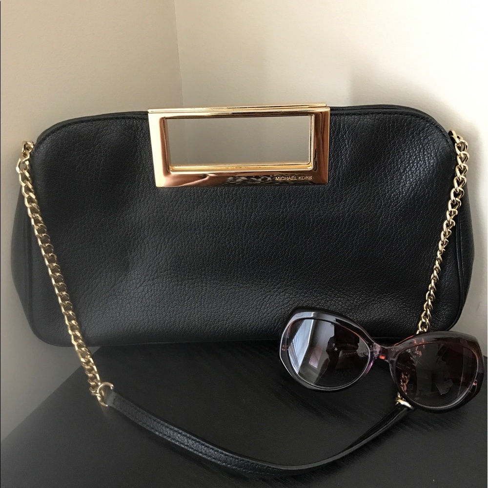 Michael Kors black clutch purse - Like New!