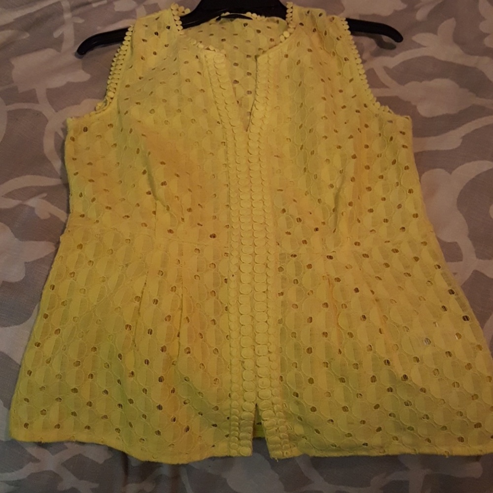Banana Republic yellow blouse