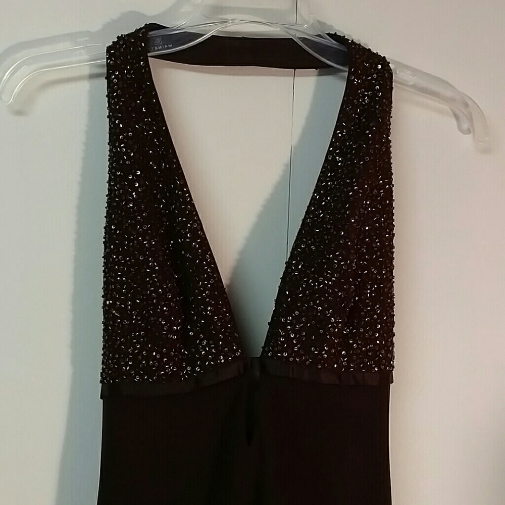 Beaded halter dress
