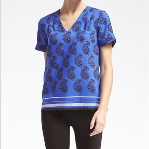 Banana Republic Paisley Print Blouse