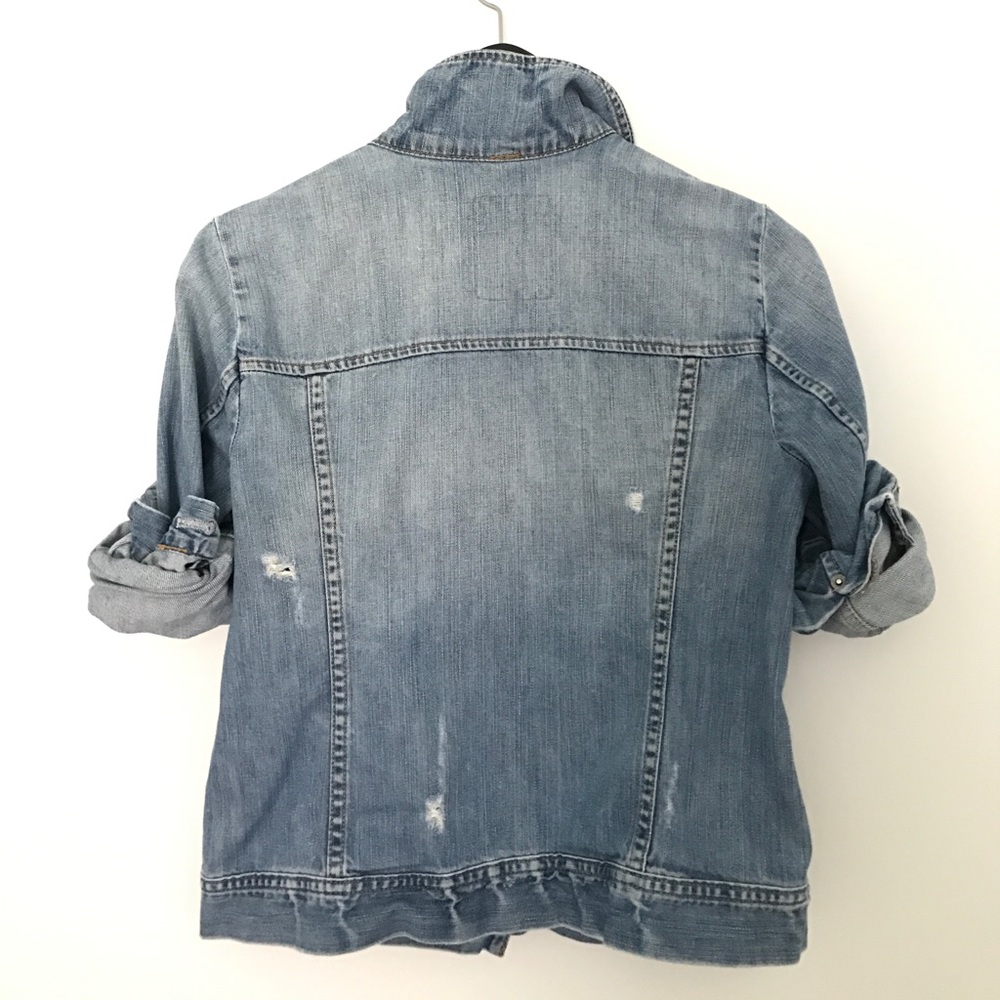 Distressed denim jacket - Picture 2 of 8