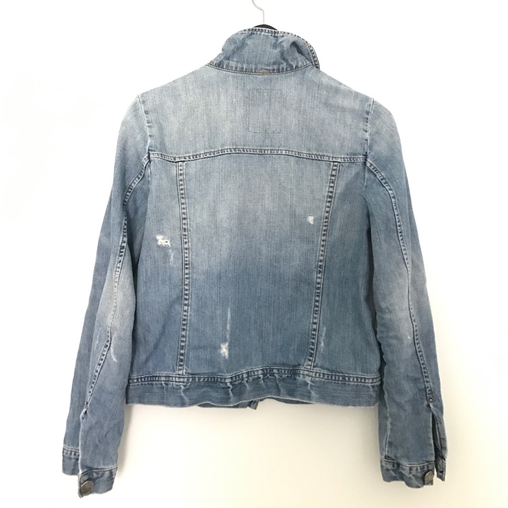 Distressed denim jacket - Picture 4 of 8