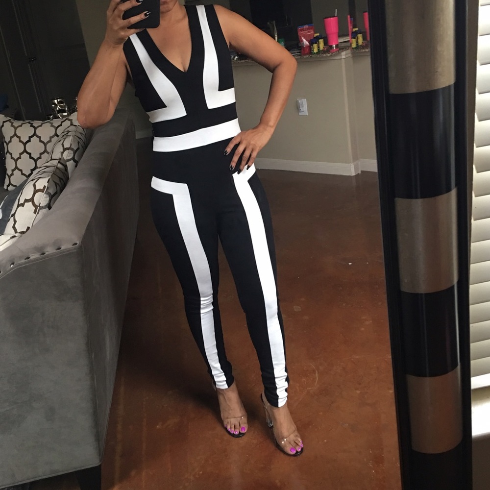 Black & White Jumpsuit