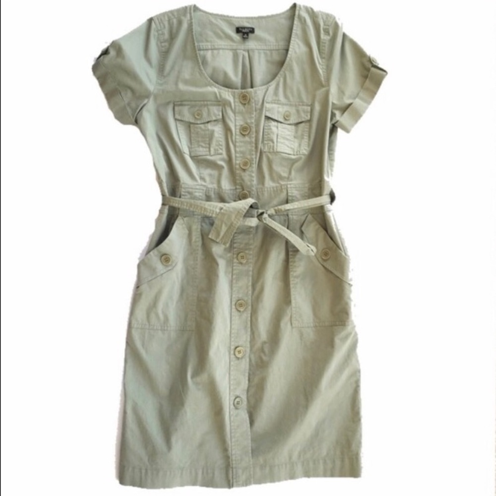 Light Khaki green military inspired dress