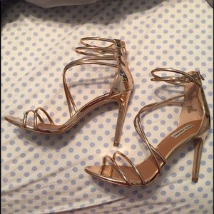 Steve Madden Fico Rose Gold Heels