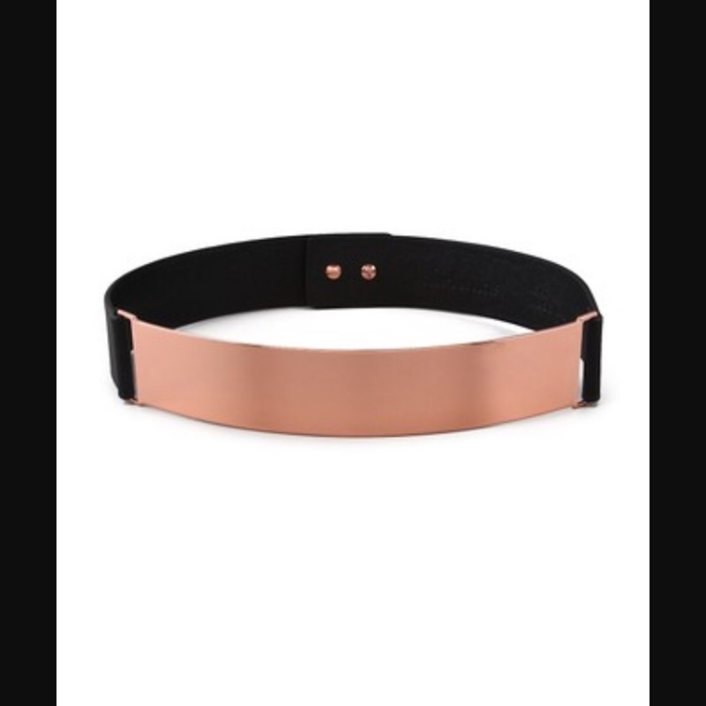 Nicholas rose gold belt