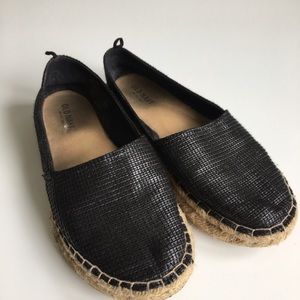 🎉50% off w bundle Blk shiny espadrilles 7