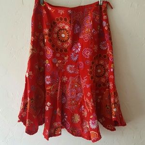 ECI New York Suzani Embroidered Skirt