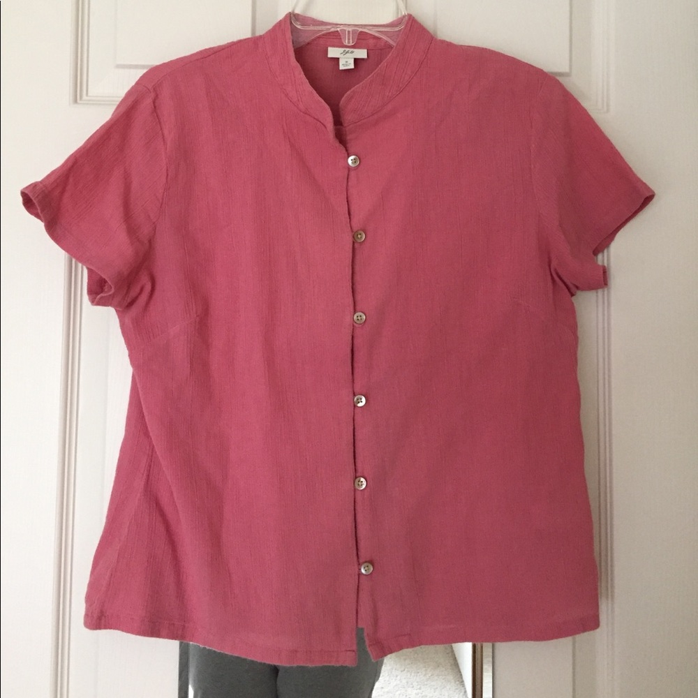J.Jill raspberry colored blouse