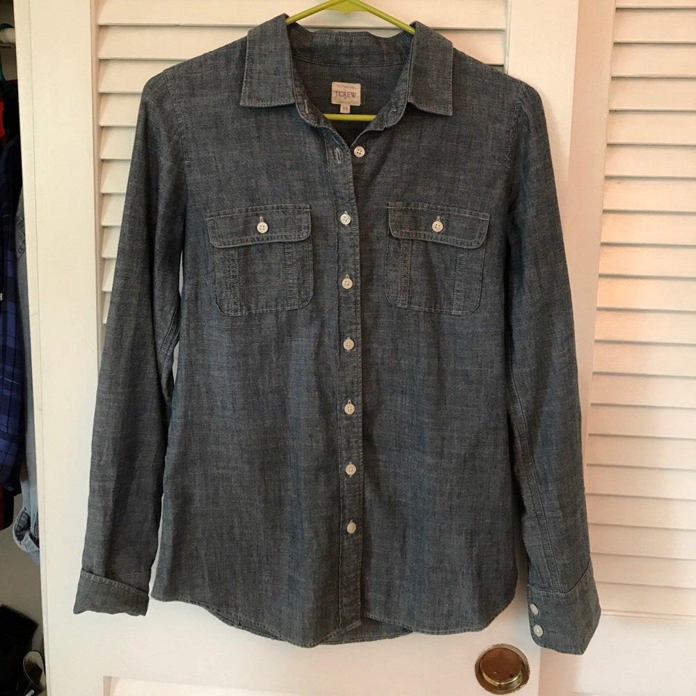 Dark jean button down
