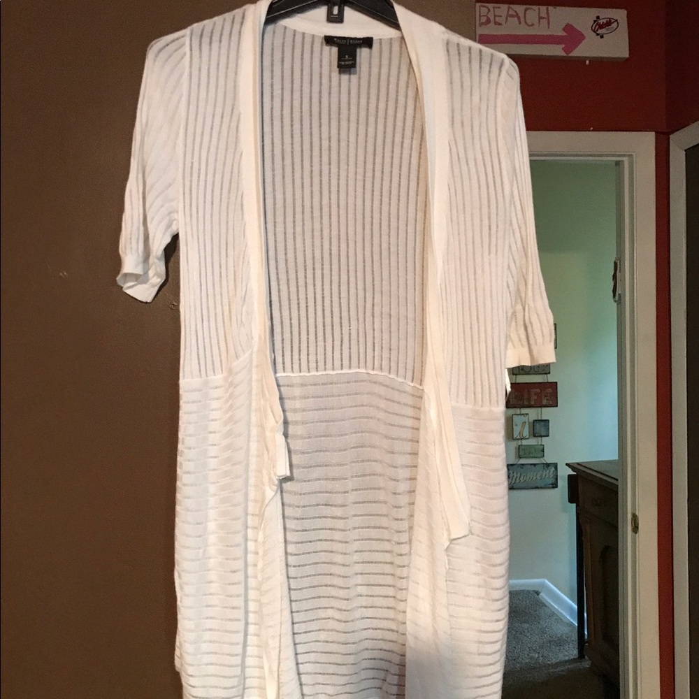 Black house white market cardigan small white