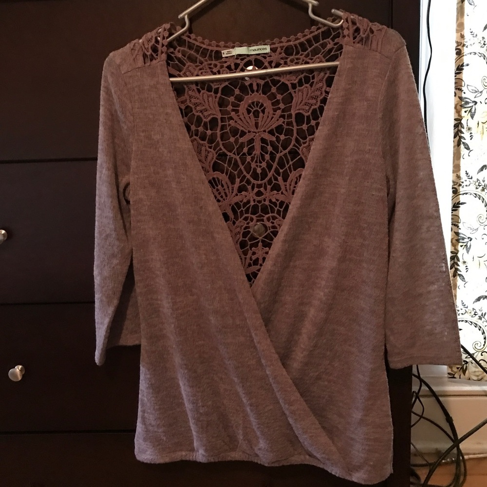 1 Purple and 1 Teal Maurice's shirt size small