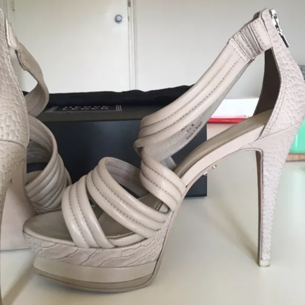 Herve Leger Omari Taupe Heels - 37