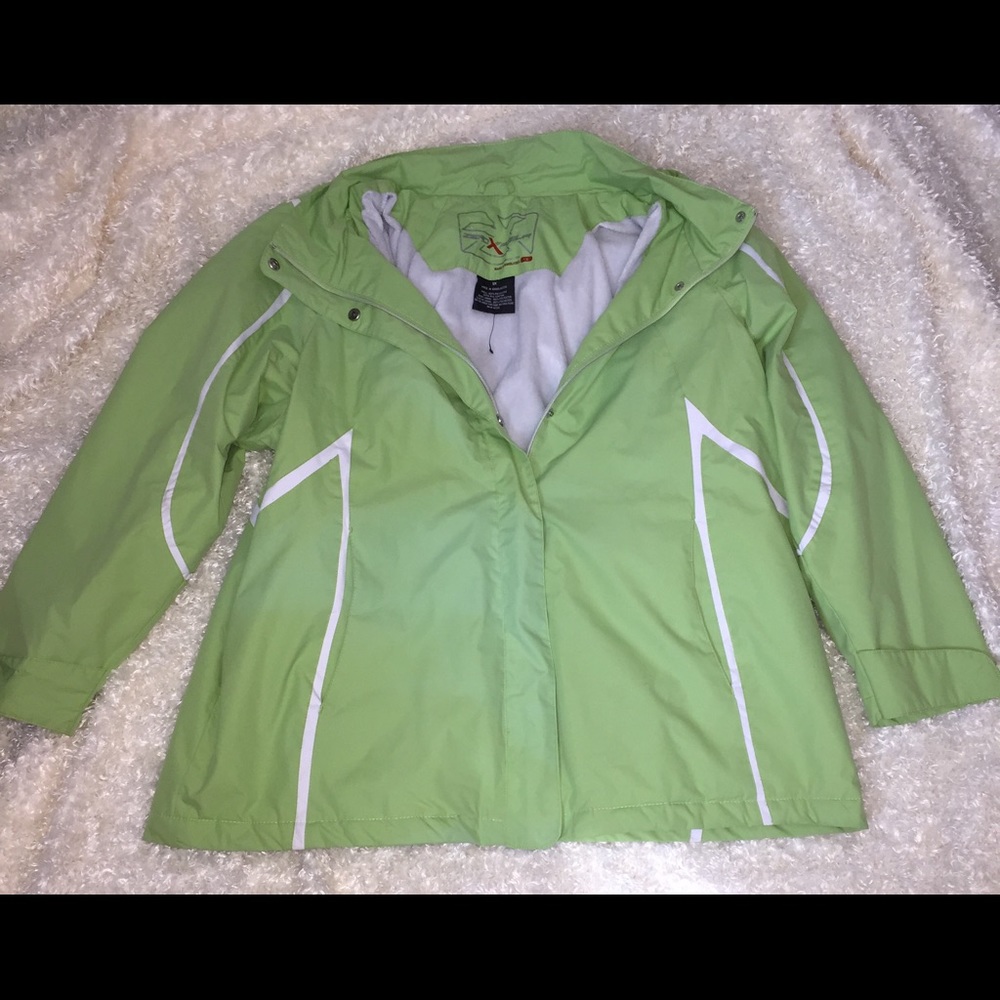 Light green fleece lined jacket