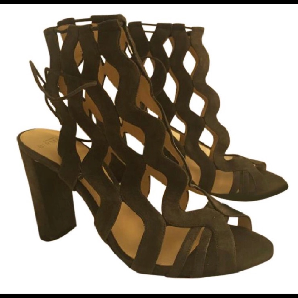 Alexandre Birman Loretta caged sandal with heel