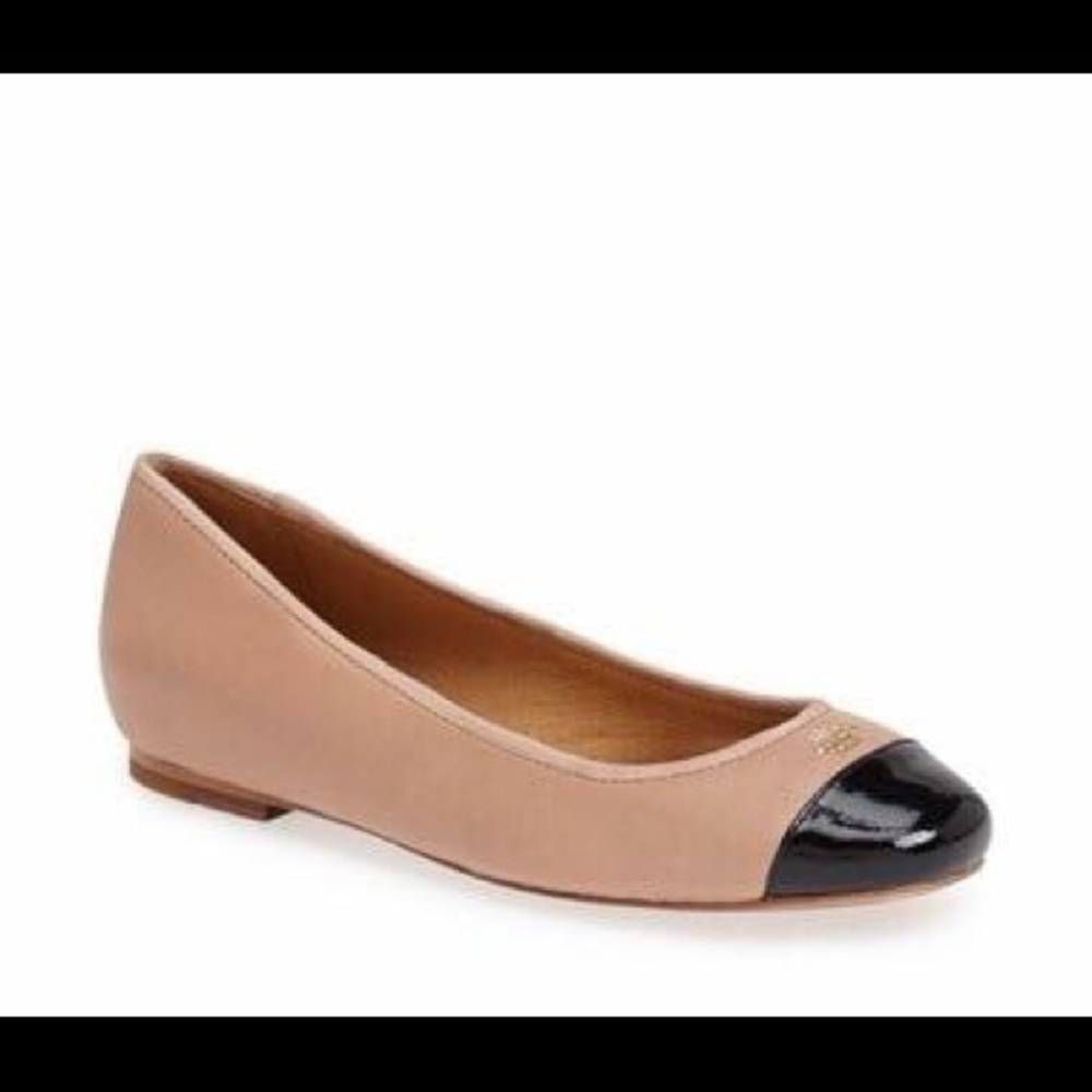 Coach New black & tan flats. Authentic SOLD