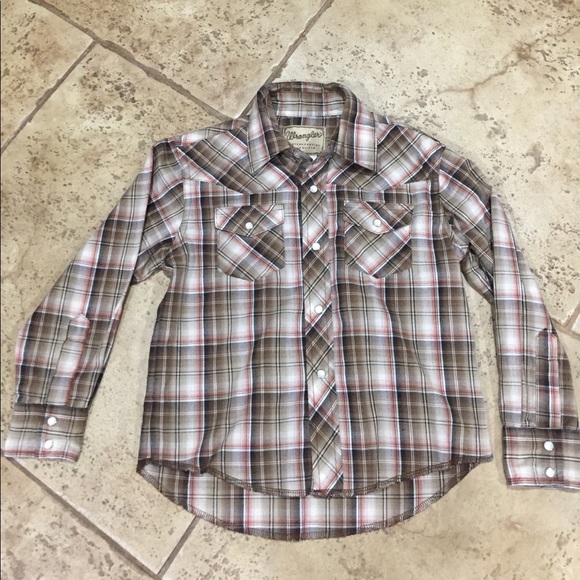 Wrangler Other - Boys' Pearl Snap Button Down Shirt