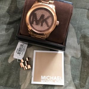Mk watch rose gold