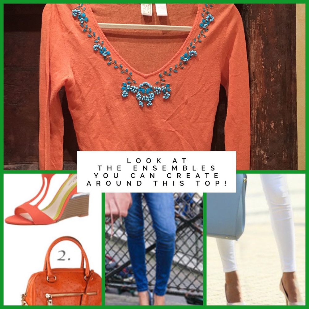 SOLD Delicate stitching (faux turquoise), cotton