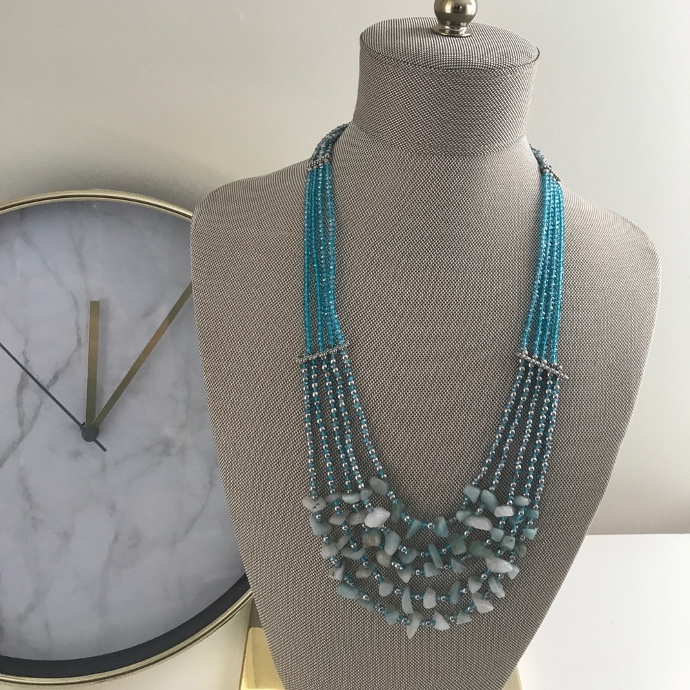 NEW!!! Layered Deniz gemstone necklace