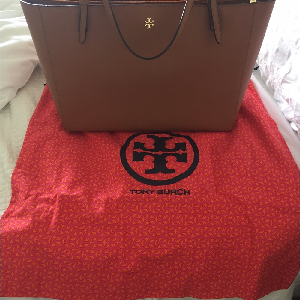 Tory Burch Saffiano Leather Tote Bag
