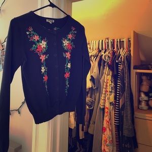 Floral sweater