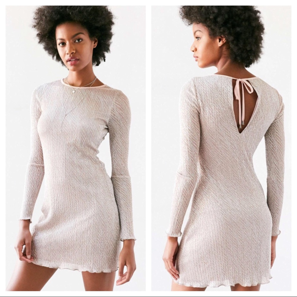 Urban Outfitters Claudia Crinkle Shimmer Dress - Picture 2 of 4