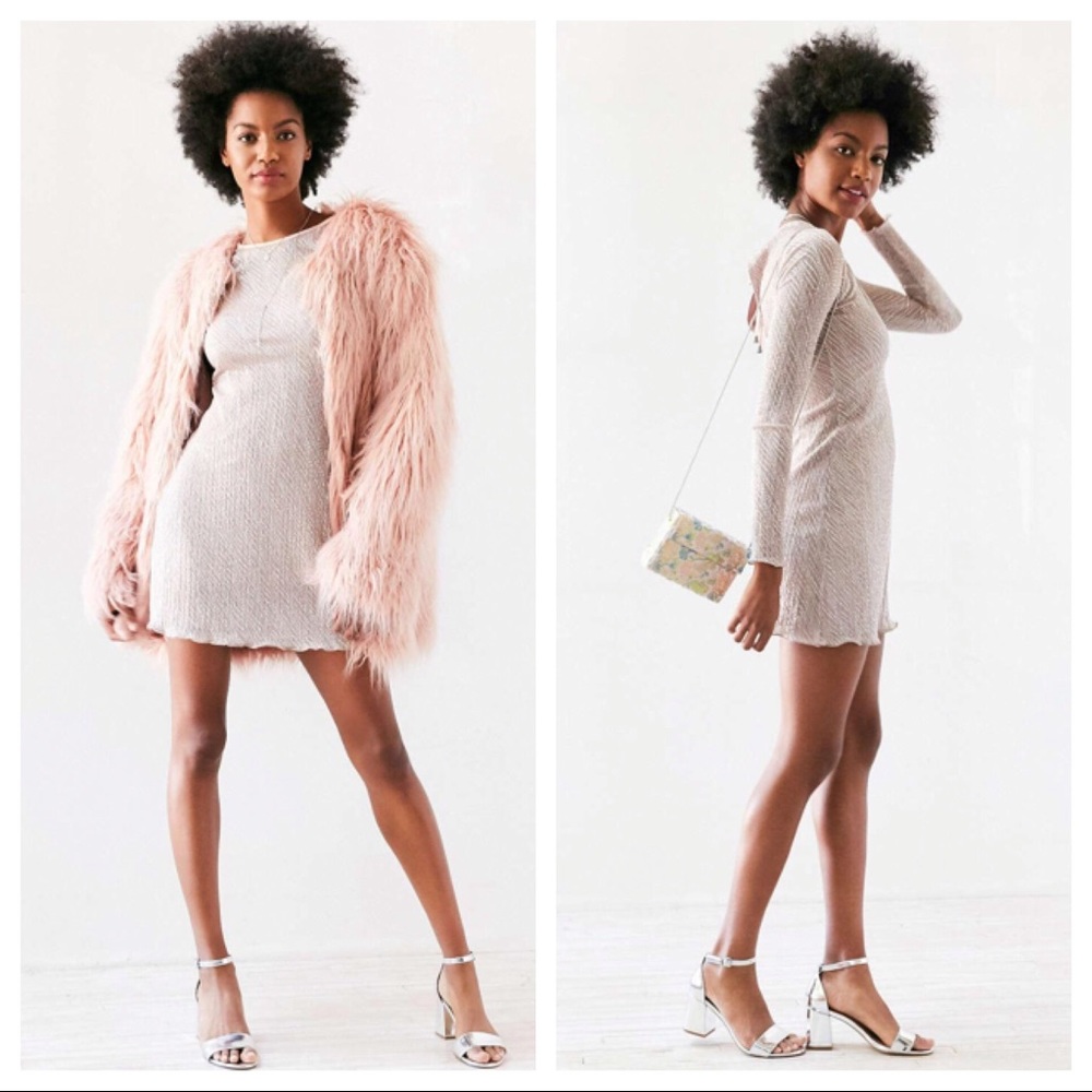 Urban Outfitters Claudia Crinkle Shimmer Dress - Picture 3 of 4