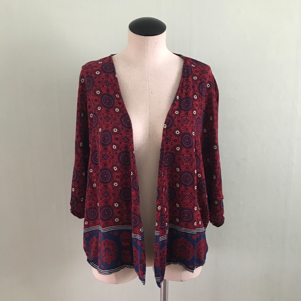 Red and blue kimono