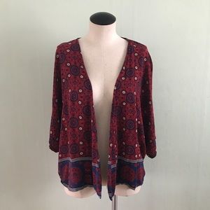 Red and blue kimono