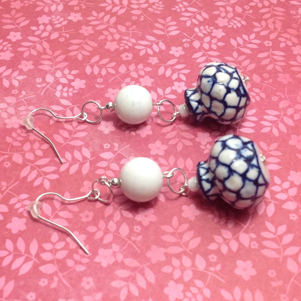 Porcelain Vase Earrings