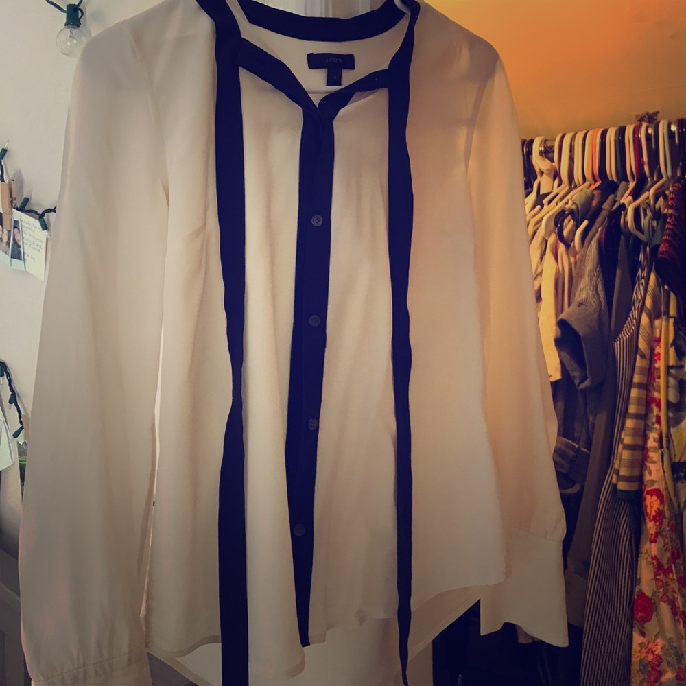 J.Crew cream blouse